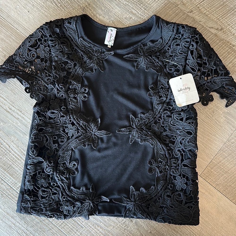 Free People Mesh Top